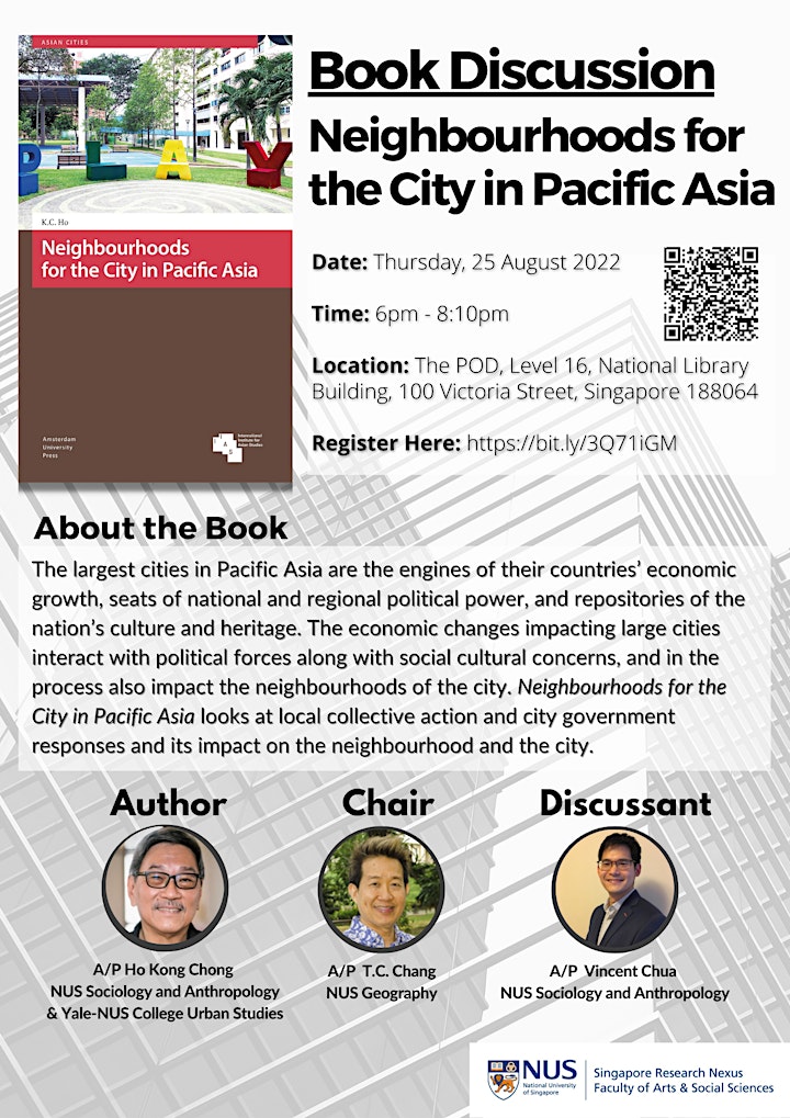 BOOK DISCUSSION - Neighbourhoods for the City in Pacific Asia image