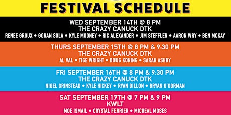 Rusty Nail ComedyFest Day One:The KW Show!