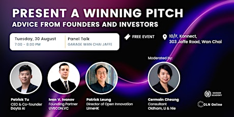 Present a Winning Pitch:  Advice From Founders and Investors