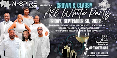 N-Spire Band Presents a Grown & Classy All White Party