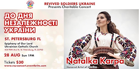 St. Petersburg, FL -  Karpa charity concert  with Revived Soldiers Ukraine