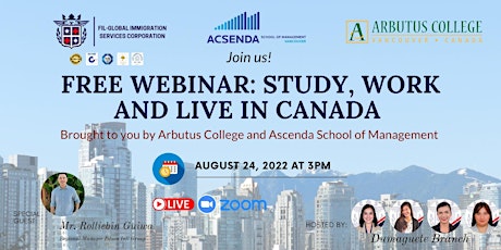 STUDY WORK AND LIVE IN CANADA  Arbutus College & Acsenda
