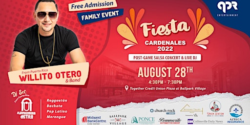 Fiesta Cardenales 2022: Post-Game Salsa Concert & Live DJ