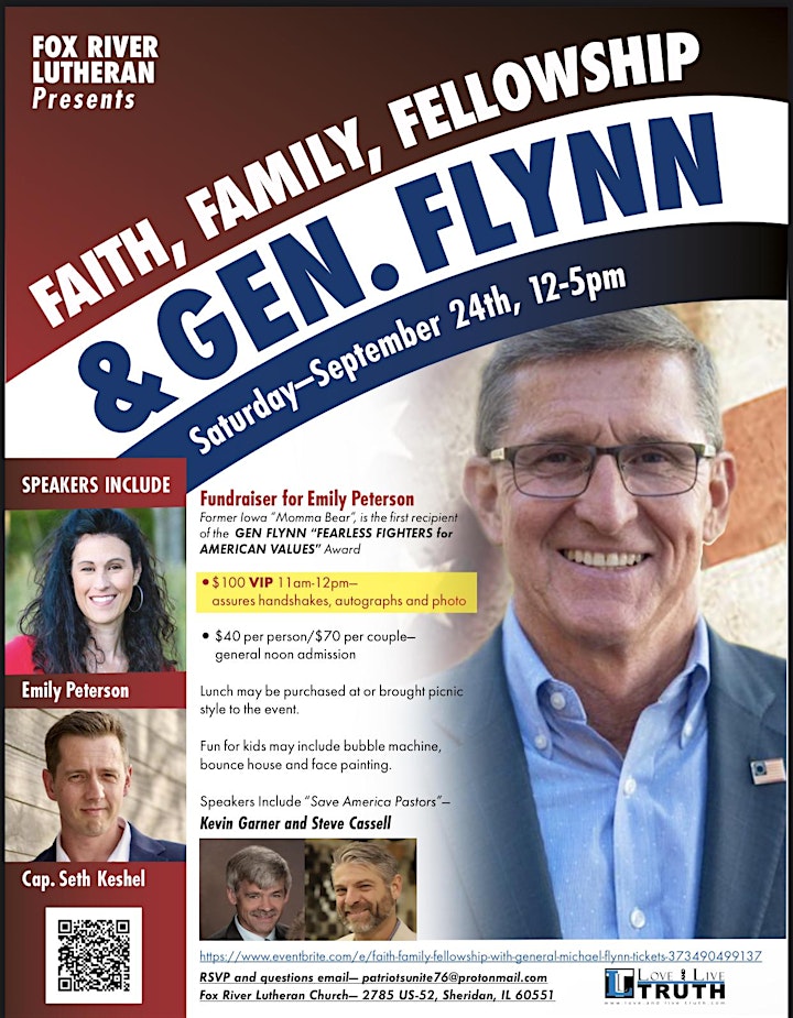 Faith, Family, Fellowship with General Michael Flynn image