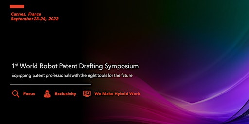 1st World Robot Patent Drafting Symposium