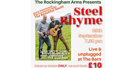 Steel Rhyme Live & Unplugged at The Rockingham Arms, Wentworth