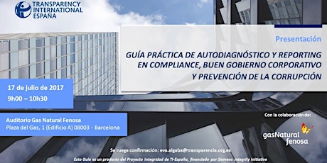 Presentación en barcelona: Guía práctica de autodiagnóstico y reporting en compliance, buen gobierno y prevención de la corrupción