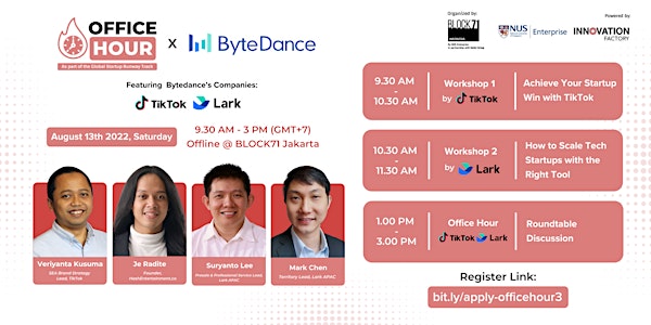 Office Hours x ByteDance "Workshop and Round Table Discussion"