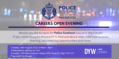 Police Scotland Careers Open Evening