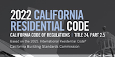 2022 California Residential Code Updates