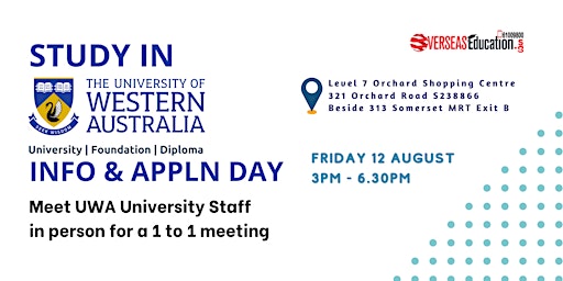 Uni of Western Australia Info & Appln Day