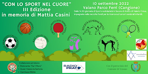 "CON LO SPORT NEL CUORE" III Edizione in memoria di Mattia Casini