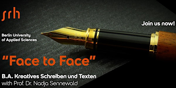 Face to Face mit Prof. N. Sennewald |  B.A. Kreatives Schreiben und Texten