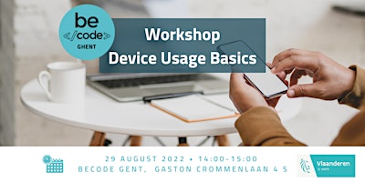 BeCode Ghent – Basisgebruik van toestellen (Tablets & Smartphones)