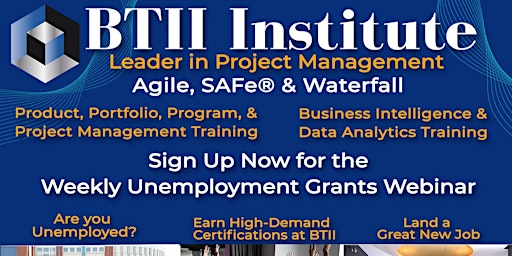 Unemployed? Obtain a Training Grant for High-Demand Business Certifications