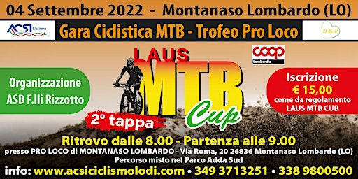 TROFEO PRO LOCO - 2° TAPPA LAUS CUP MTB 2022