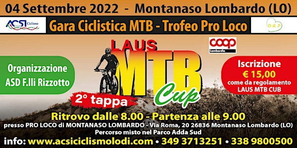 TROFEO PRO LOCO - 2° TAPPA LAUS CUP MTB 2022