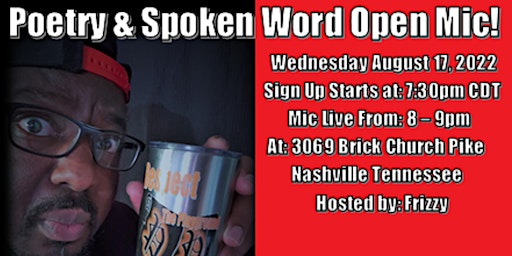 Poet's Playground "Nashville Tennessee Poetry and Spoken Word Open Mic"