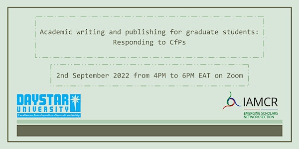 Academic writing and publishing for graduate students: Responding to CfPs