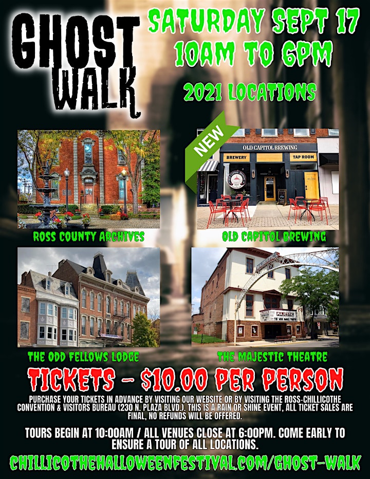 Ghost Walk: A Fundraiser for Chillicothe Halloween 2022 image