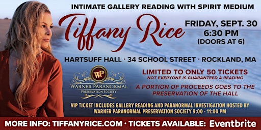 Intimate Gallery Reading with Tiffany Rice