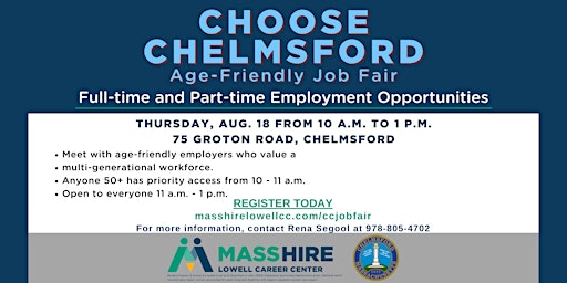 Choose Chelmsford Age Friendly Job Fair