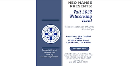 NEO NAHSE Fall Networking Event