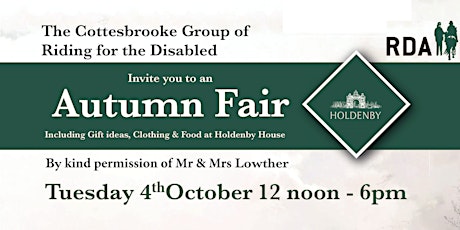 Cottesbrooke Riding for the Disabled Autumn Fundraising Fair
