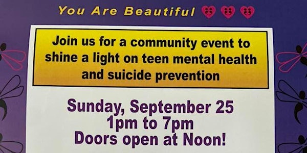 SHINE - A community event for teenage mental health and suicide prevention