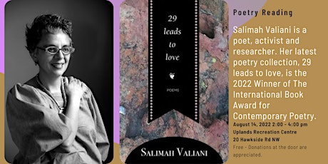 Poetry Reading: 29 Leads To Love 2022 Winner Int. Award Contemporary Poetry