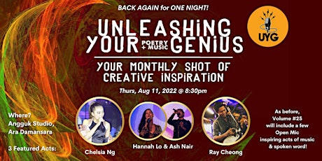KL - Live Music & Poetry: Unleashing Your Genius BACK again for Vol 25!