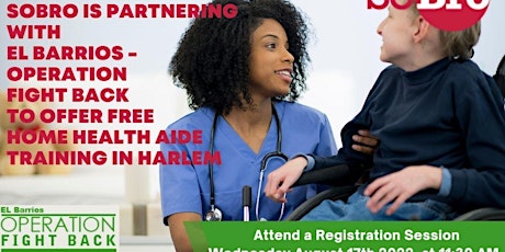 Free Home Health Aide Training English and Spanish Registration Session