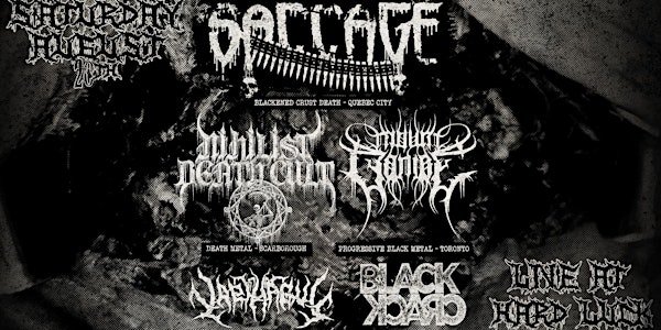 Saccage and Nihilist Death Cult at the Hard Luck Bar