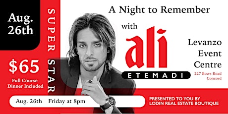 Ali Etemadi Concert - A Night to Remember
