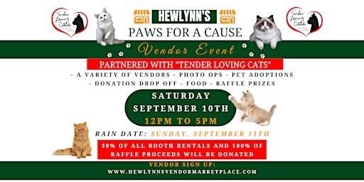 Hewlynn's Paws For A Cause Vendor Fundraiser
