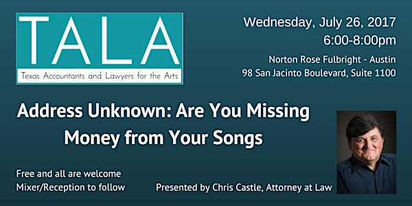 Address Unknown: Are You Missing Money from Your Songs
