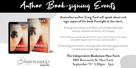 An Evening with Brisbane author Craig Ford