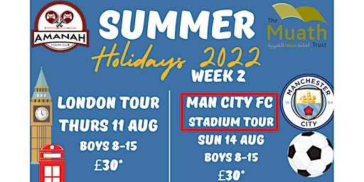 Summer 2022 Holidays | Week 2 | Boys | Man City FC Stadium Tour