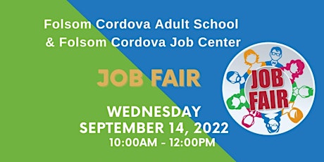 Job Fair by Folsom Cordova Adult School & Folsom Cordova Job Center