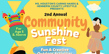 2nd Annual Community Sunshine Fest & Pop Up Shop