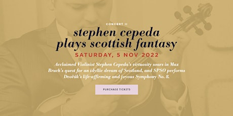 Violinist Stephen Cepeda Plays Scottish Fantasy