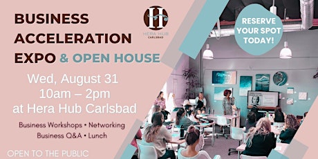 Business Acceleration Expo & Open House @ Hera Hub Carlsbad