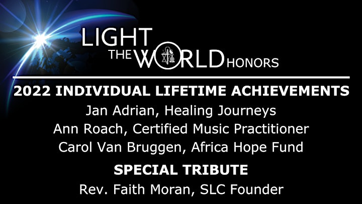 Spiritual Life Center Presents:  Light the World Honors The Women of SLC image