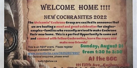 Welcomin Home to New Cochranites 2022