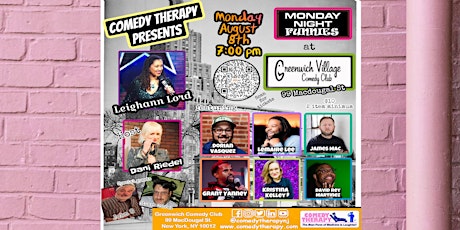 Monday Night Funnies @ Greenwich Village Comedy Club - August 8th