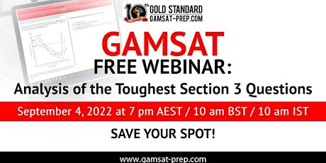 GAMSAT Free Webinar: Analysis of the Toughest Section 3 Questions