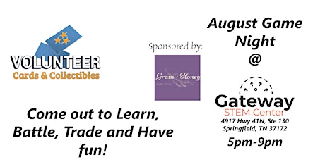 August Game Night @ Gateway STEM Center