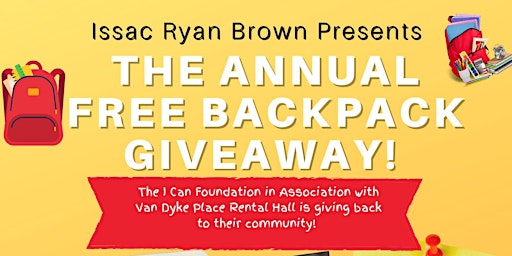 Issac Ryan Brown Presents: Free Backpack Giveaway