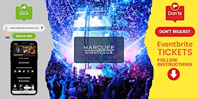 ✅  Wednesdays - Marquee NightClub - Free/Reduced Access  (Only Guestlist)