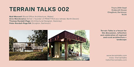 Terrain Talks: Niall Maxwell, Ania Warzkowicz, Peter + Thomas Randall-Page